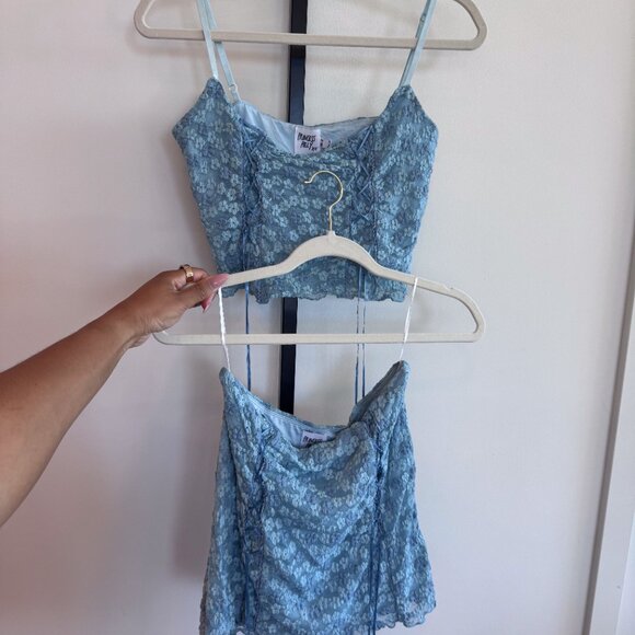 Princess Polly Juana Set Blue Size 8 - Picture 4 of 6